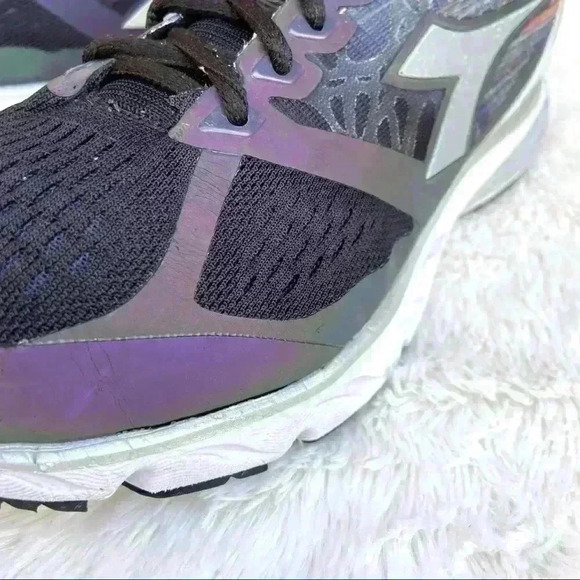 Diadora Blu Shield Mythos Hip Metallic Athletic Running Sneakers Size 7 - Picture 13 of 16